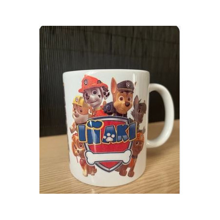 Taza La Patrulla Canina personalizada con el nombre