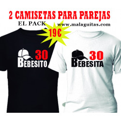 Camisetas para parejas personalizadas BEBECITA BEBECITO