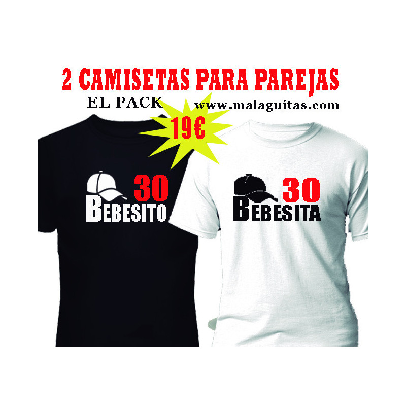 Camisetas para parejas personalizadas BEBECITA BEBECITO