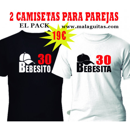 Camisetas para parejas personalizadas BEBECITA BEBECITO