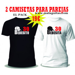 Camisetas para parejas personalizadas BEBECITA BEBECITO. Camisetas para San Valentín, para el día de los enamorados