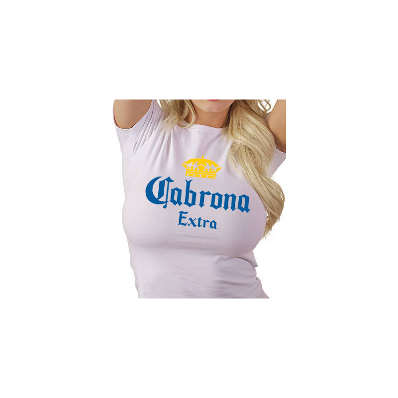 Camiseta cabrona extra tipo corona cerveza