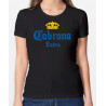 Camiseta cabrona extra tipo logo cerveza Corona. Camiseta ideal como regalo para esa amiga algo demoníaca