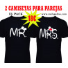 Camisetas para parejas MR y MRS Mickey Mouse y Minnie Mouse, Ideal como regalo de San Valentín, cumpleaños, aniversario