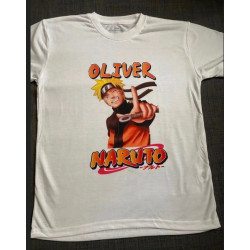 Camiseta Naruto personalizada con el nombre