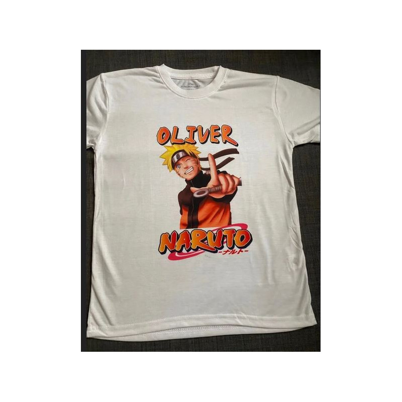 Camiseta Naruto personalizada con el nombre