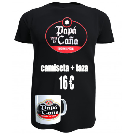 Camiseta personalizada estilo cerveza popular + Taza personalizada