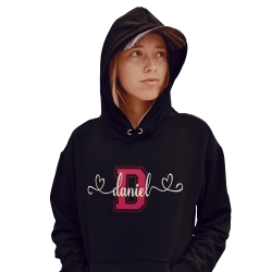 Sudadera personalizada con la inicial y el nombre