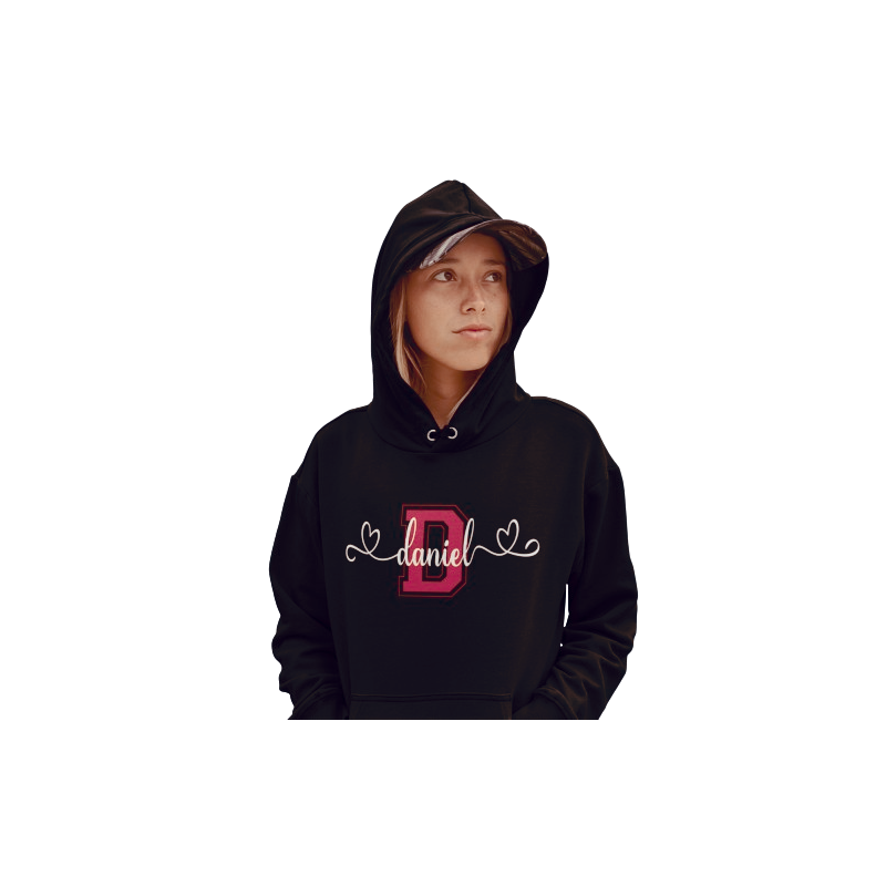 Sudadera personalizada con la inicial y el nombre